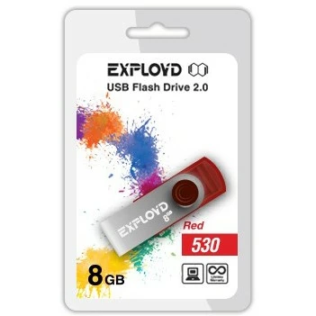 USB Flash накопитель 8Gb Exployd 530 Red