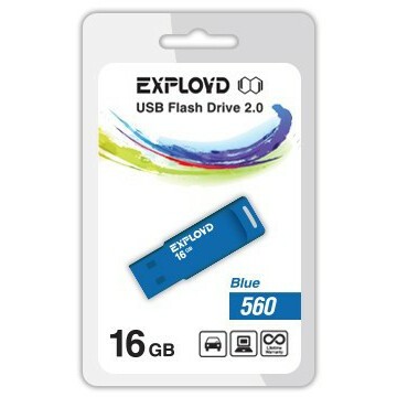 USB Flash накопитель 16Gb Exployd 560 Blue