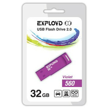 USB Flash накопитель 32Gb Exployd 560 Violet