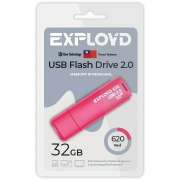 USB Flash накопитель 32Gb Exployd 620 Red