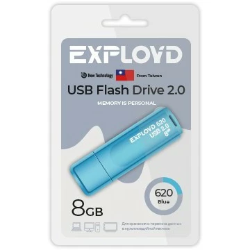 USB Flash накопитель 8Gb Exployd 620 Blue