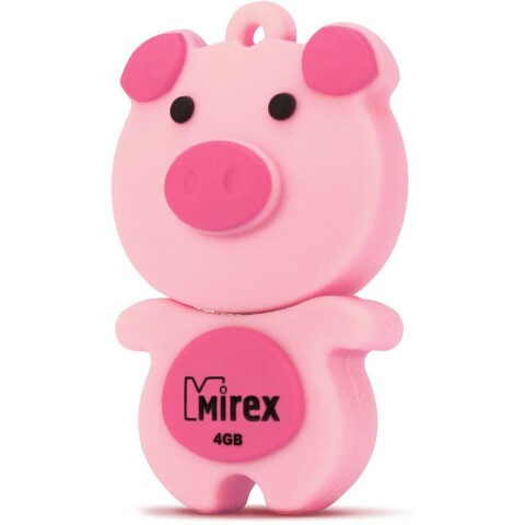 USB Flash накопитель 4Gb Mirex Pig Pink