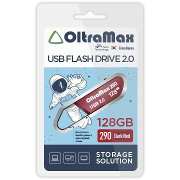 USB Flash накопитель 128Gb OltraMax 290 Dark Red