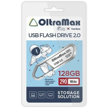 USB Flash накопитель 128Gb OltraMax 290 White