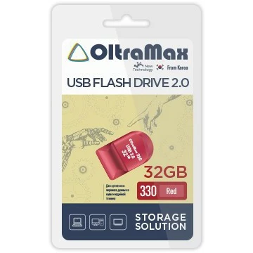 USB Flash накопитель 32Gb OltraMax 330 Red