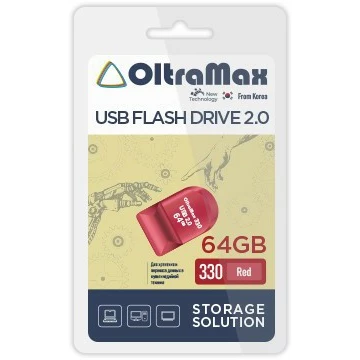USB Flash накопитель 64Gb OltraMax 330 Red