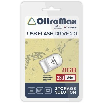 USB Flash накопитель 8Gb OltraMax 330 White