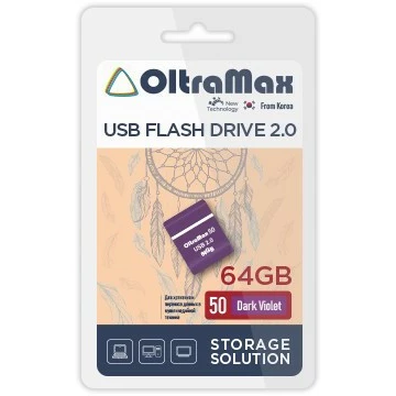 USB Flash накопитель 64Gb OltraMax 50 Dark Violet