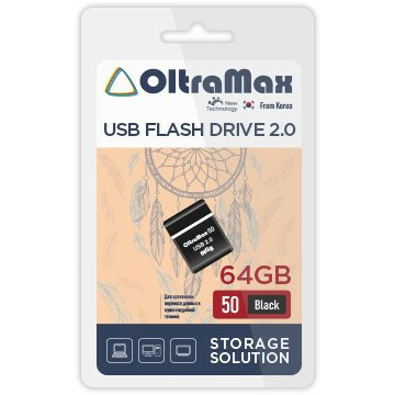 USB Flash накопитель 64Gb OltraMax 50 Black