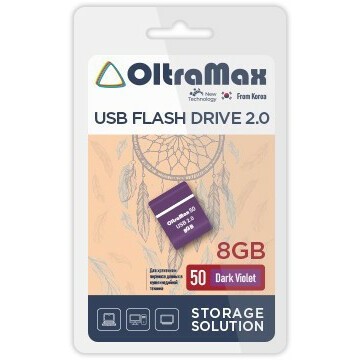 USB Flash накопитель 8Gb OltraMax 50 Dark Violet