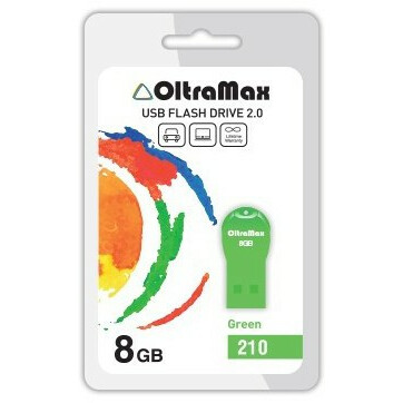 USB Flash накопитель 8Gb OltraMax 210 Green