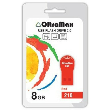 USB Flash накопитель 8Gb OltraMax 210 Red