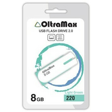 USB Flash накопитель 8Gb OltraMax 220 Light Green