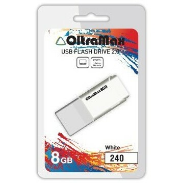 USB Flash накопитель 8Gb OltraMax 240 White