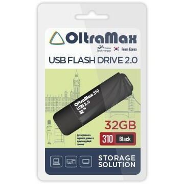 USB Flash накопитель 32Gb OltraMax 310 Black