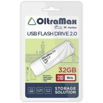 USB Flash накопитель 32Gb OltraMax 310 White