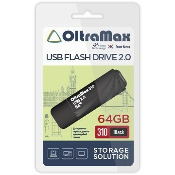 USB Flash накопитель 64Gb OltraMax 310 Black