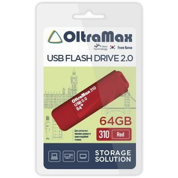 USB Flash накопитель 64Gb OltraMax 310 Red
