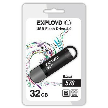 USB Flash накопитель 32Gb Exployd 570 Black