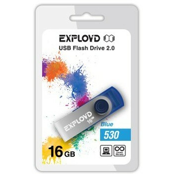 USB Flash накопитель 16Gb Exployd 530 Blue