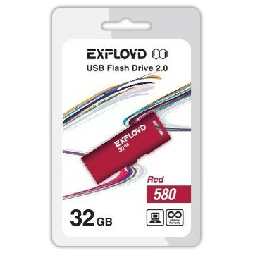 USB Flash накопитель 32Gb Exployd 580 Red