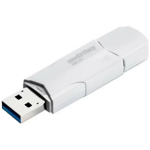 USB Flash накопитель 8Gb SmartBuy Clue White (SB8GBCLU-W3)