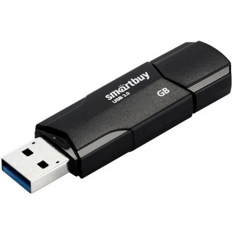 USB Flash накопитель 16Gb SmartBuy Clue Black (SB16GBCLU-K3)