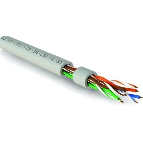 Бухта Hyperline UUTP4-C5E-S24-IN-LSLTX-GY-305, 305м
