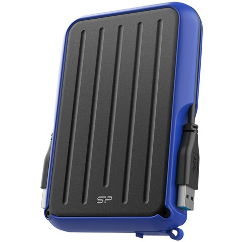 Внешний жёсткий диск 5Tb Silicon Power Armor A66 Black/Blue (SP050TBPHD66LS3B)