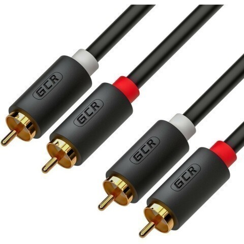 Кабель 2xRCA (M) - 2xRCA (M), 20м, Greenconnect GCR-53114