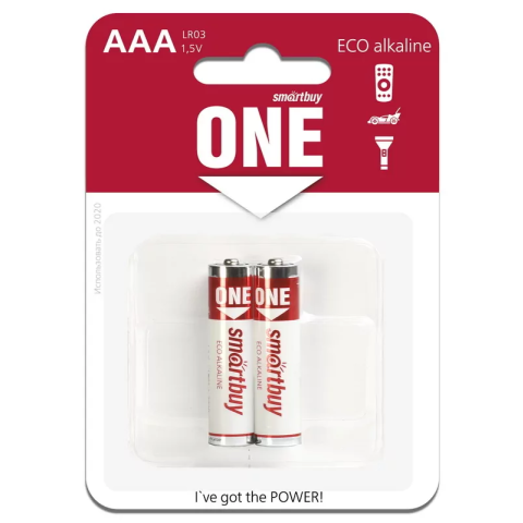 Батарейка SmartBuy ONE LR03/2B (2 шт)