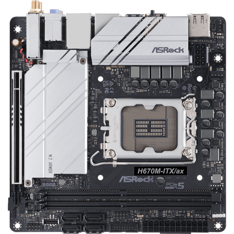 Материнская плата ASRock H670M-ITX/AX
