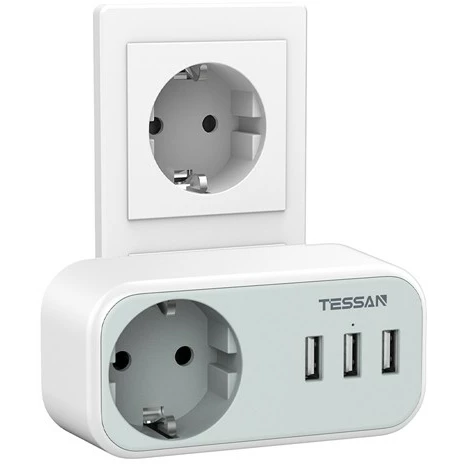 Сетевой разветвитель Tessan TS-329 Grey