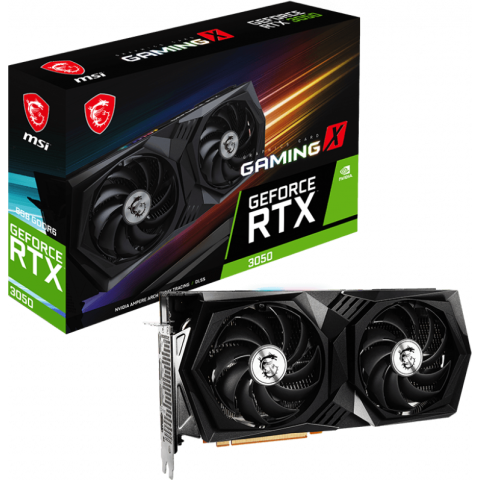Купить Видеокарта NVIDIA GeForce RTX 3050 MSI 8Gb (RTX 3050 GAMING X 8G ...