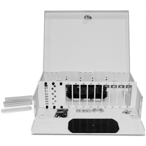 Оптический бокс Hyperline FO-WBX-12xSLT-W140H42-96UN-GY