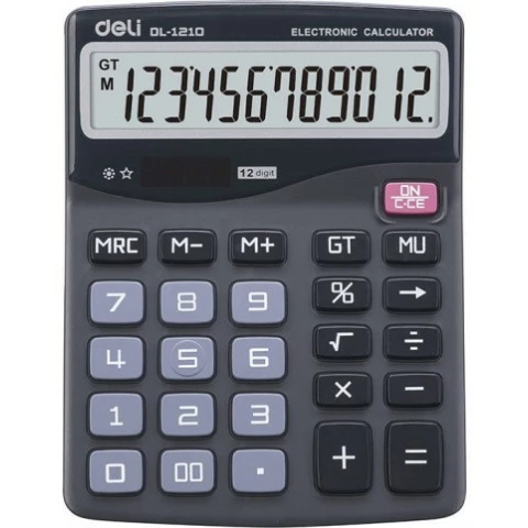 Калькулятор Deli E1210 Grey