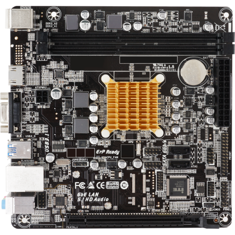 Материнская плата Biostar A68N-2100K + AMD E1-6010 onboard