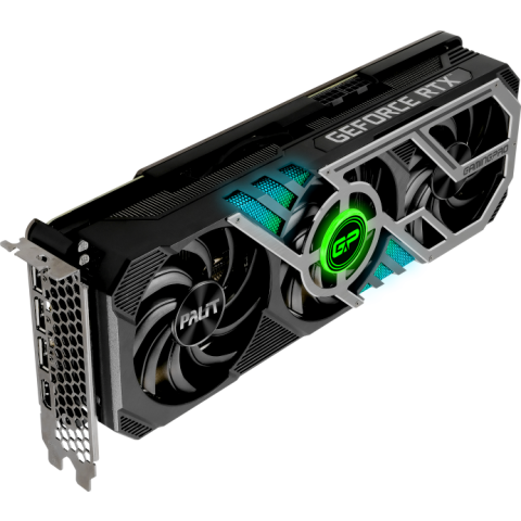 Видеокарта NVIDIA GeForce RTX 3080 Palit GamingPro OC 12Gb LHR (NED3080S19KB-132AA) (3031)