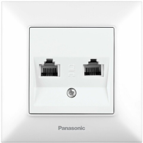 Розетка телефонная Panasonic WNTC04032WH-RU