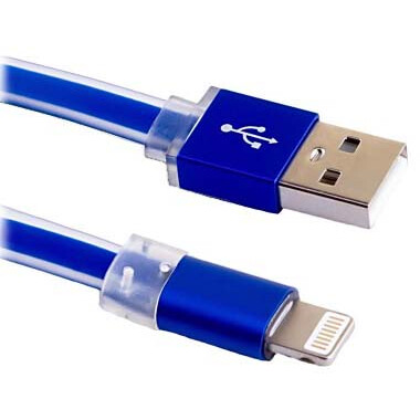 Кабель USB - Lightning, 1м, Blast BMC-211 Cyan