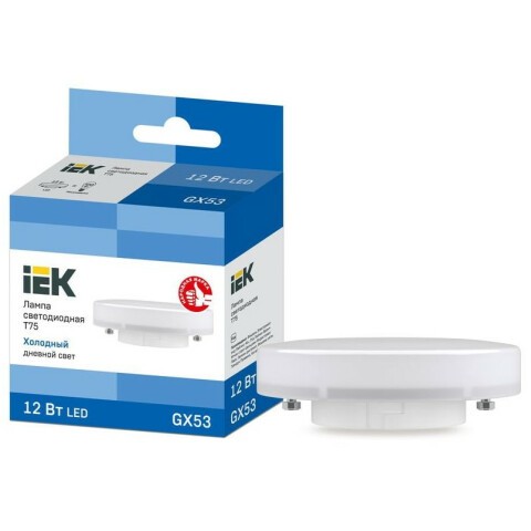 Светодиодная лампочка IEK LLE-T80-12-230-65-GX53 (12 Вт, GX53)