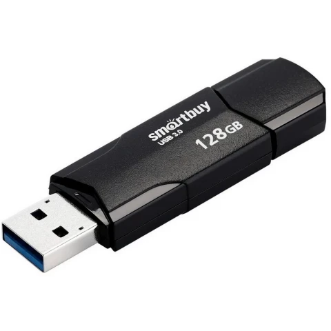 USB Flash накопитель 128Gb SmartBuy Clue Black (SB128GBCLU-K3)