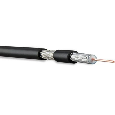 Кабель антенный/коаксиальный 100м, Hyperline COAX-RG6-100
