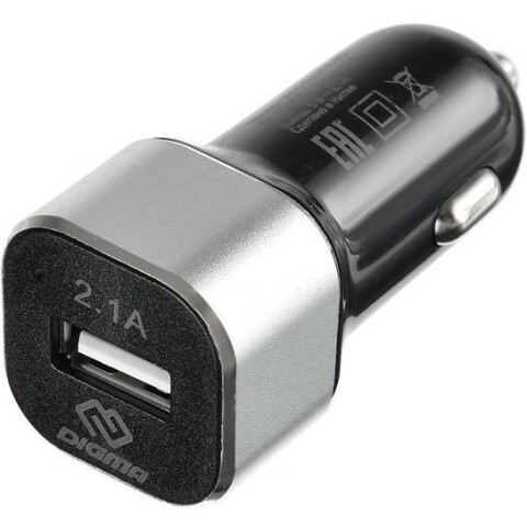 Автомобильное зарядное устройство Digma DGCC-1U-2.1A-BS