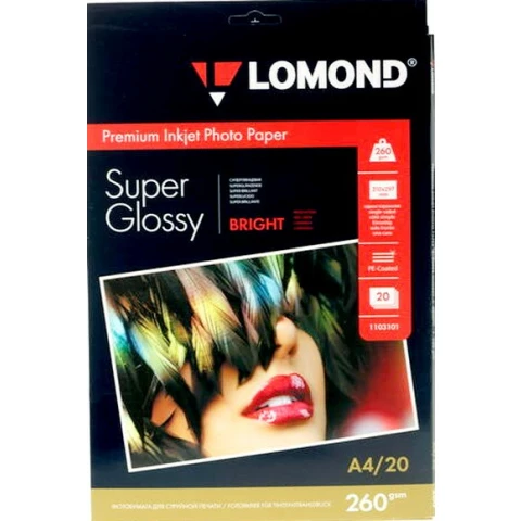 Бумага Lomond 1103101 (A4, 260 г/м2, 20 листов)