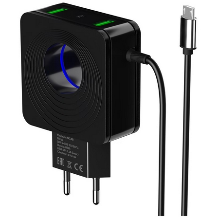 Сетевое зарядное устройство More Choice NC48a Black