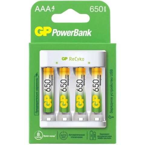 Зарядное устройство для аккумуляторов GP GPE41165AAAHC-2CRB4