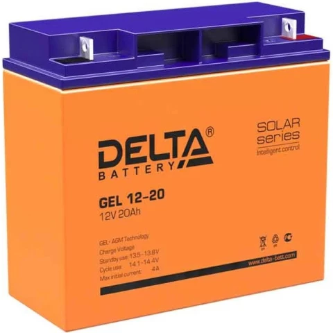 Аккумуляторная батарея Delta GEL 12-20