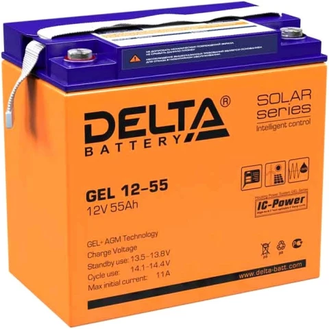 Аккумуляторная батареяя Delta GEL 12-55