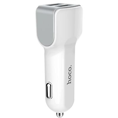 Автомобильное зарядное устройство HOCO Z23 Grand style White (HC-78005)